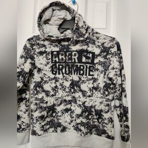 Abercrombie & Fitch Kids Black and White Digital Camo Sweater